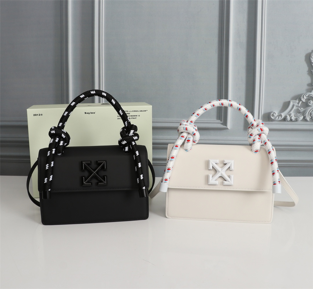 Off White Top Handle Bags